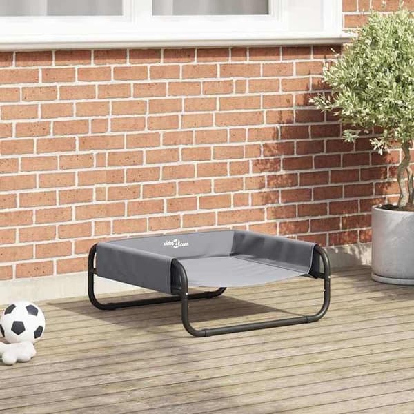 Maison Exclusive - Hundeseng Lys Grå 57 x 57 x 24 cm Stål