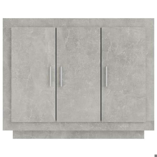 Maison Exclusive - Buffé Grå betong 92x35x75 cm Ingenjörsträ