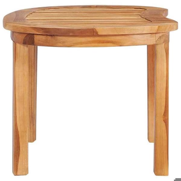 Bord - EKSKLUSIV HUS - 90x50x45 cm - Massiv teak - Rektangulær - Velegnet til udendørs brug