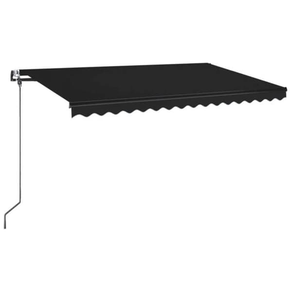 Maison Exclusive - Automatisk markis och vindsensor LED 450x350 cm Antracit antracit