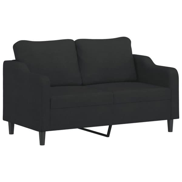 Maison Exclusive - 2 kpl sohvasetti mustilla kankaalla tyynyillä