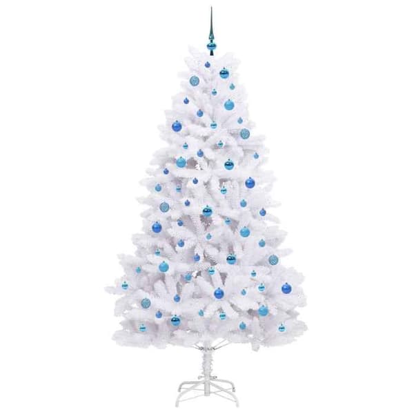 Maison Exclusive - Konstgjord Julgran med Rörliga Grenar Vit 210 cm
