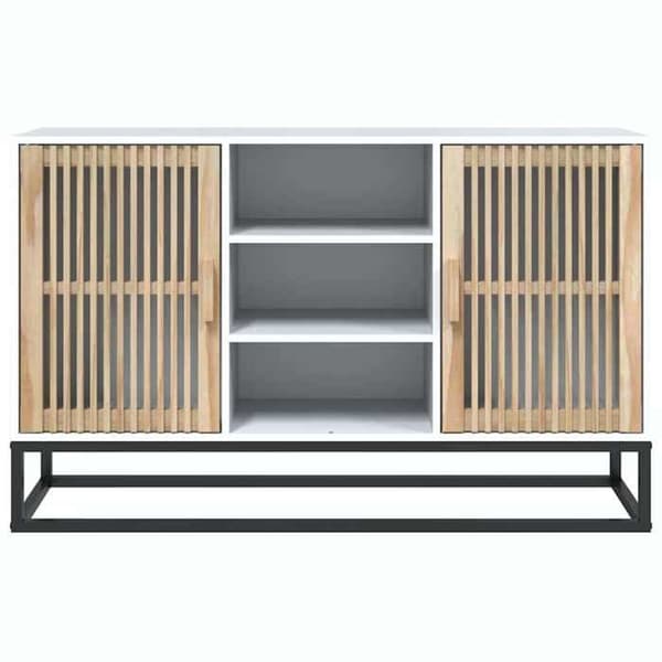 Maison Exclusive - Buffé vit 105x30x65 cm ingenjörsträ