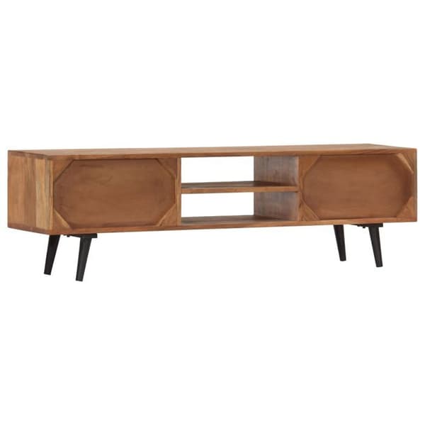 Maison Exclusive - TV-möbel 140x30x40 cm i solid akaciaträ
