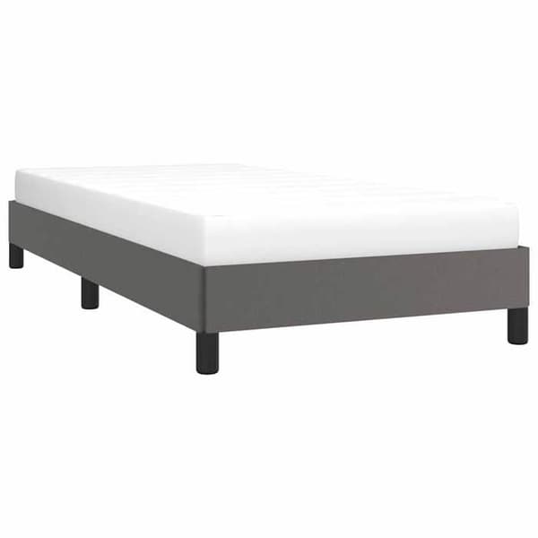 Maison Exclusive - Sängram utan madrass grå 90x200 cm konstläder