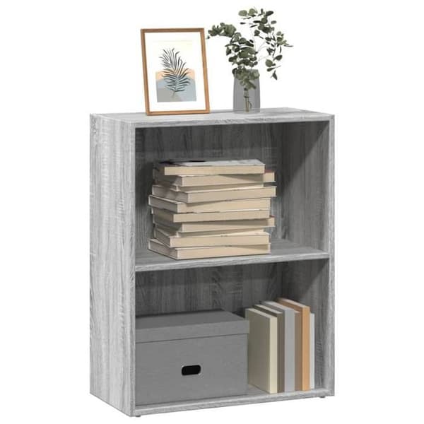 Maison Exclusive - Sonoma grå bibliotek 60x30x77 cm ingeniørtræ