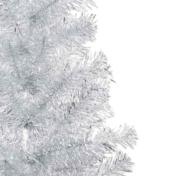 Julgran - EXKLUSIVT HEM - Förbelyst - 150 cm - Silverfärgad - USB-laddningsbar LED Silver