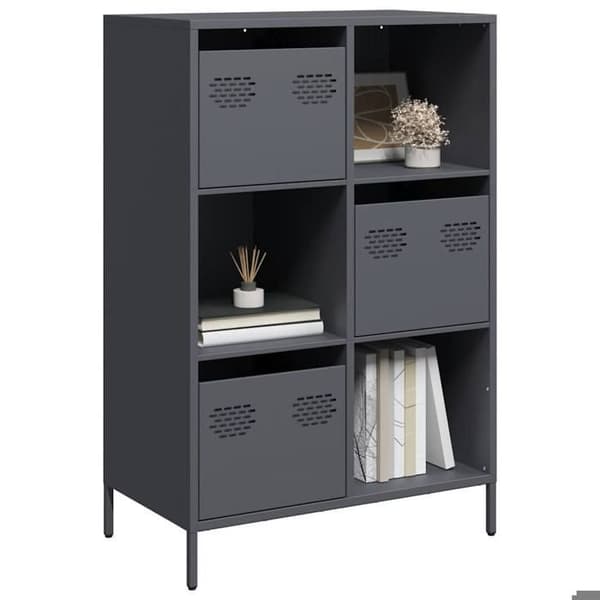 Maison Exclusive - Buffet høj antracit 68x39x103,5 cm stål