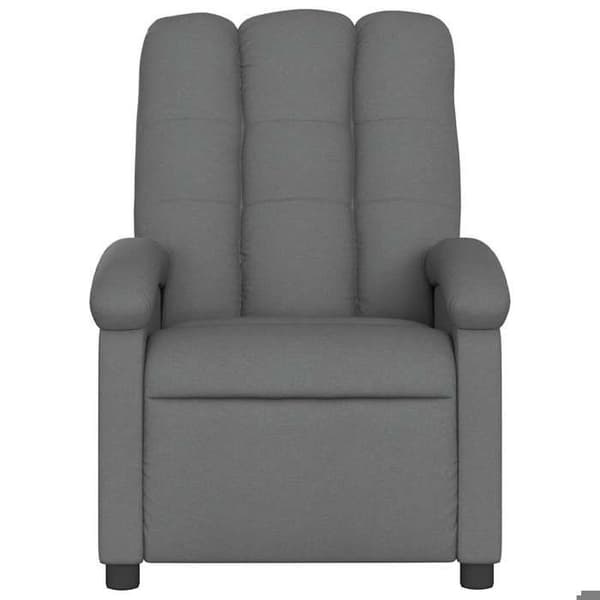 Maison Exclusive - Mörkgrå massagefåtölj med lutning i tyg
