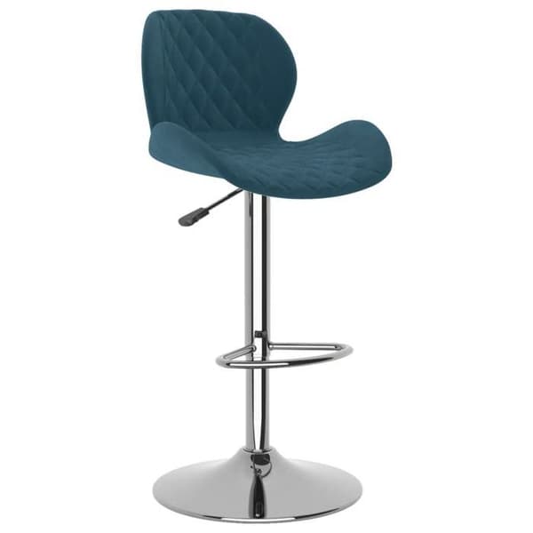 Maison Exclusive - Barstole sæt af 2 blå velour