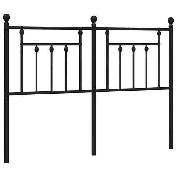 Maison Exclusive - Erstatnings hovedgærde i sort metal 135 cm