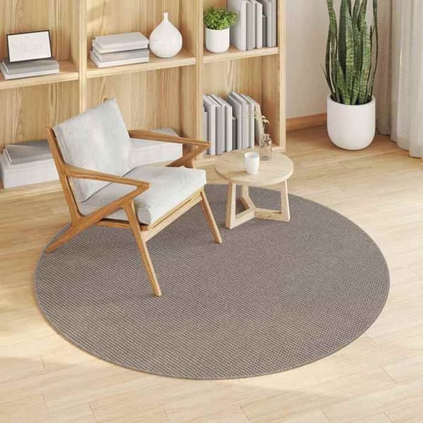 Maison Exclusive - Inomhusmatta LUGO Taupe Ø 120 cm Polyester