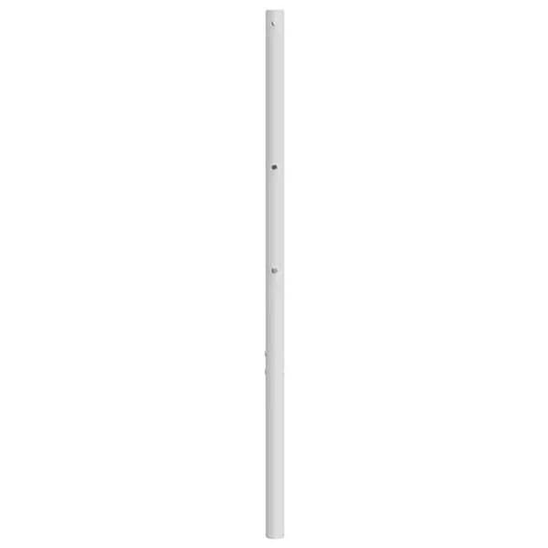 Maison Exclusive - Erstatnings hovedgærde metal hvid 135 cm