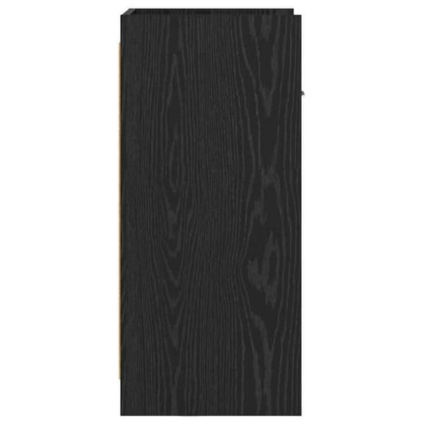 Maison Exclusive - Buffet Sort egetræ 40 x 36 x 80 cm Ingeniørtræ