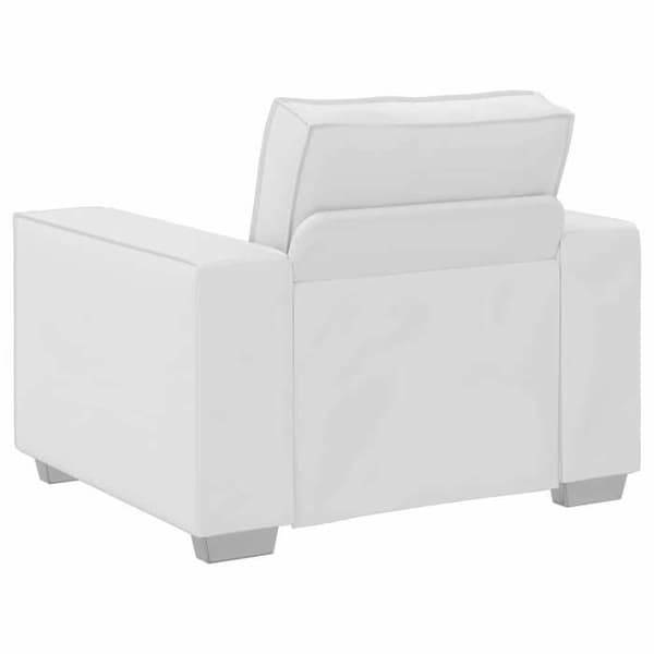 Stol - EKSKLUSIV HUS - 100 cm - Hvid - Kunstlæder - Metalramme Vit