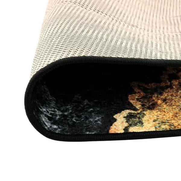 Maison Exclusive - Vaskbar multicolor tæppe Ø 120 cm Flerfärgad