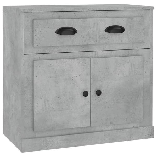 Maison Exclusive - Buffé grå betong 70x35,5x67,5 cm ingenjörsträ
