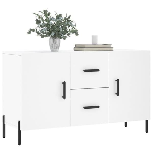 Maison Exclusive - Vit buffé 100x36x60 cm ingenjörsträ
