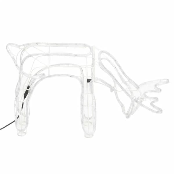 Maison Exclusive - Julrenar 3 st Vit varm 73x31x45 cm Vit varm
