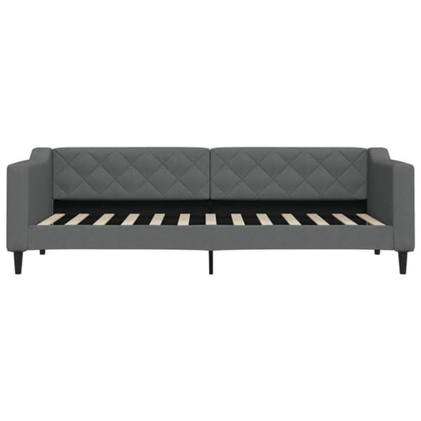 Maison Exclusive - Dagbädd med mörkgrå madrass 80x200 cm tyg