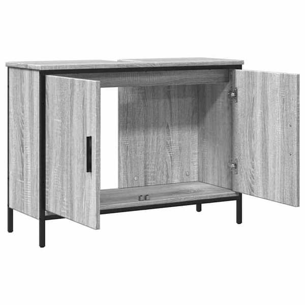 Maison Exclusive - Badeværelsesskab med vask sonoma grå 80x30x60 cm