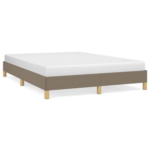 Sengestel - EKSKLUSIV HUS - 140 x 200 cm - Taupe - Polyesterstof - Lamelseng Mol
