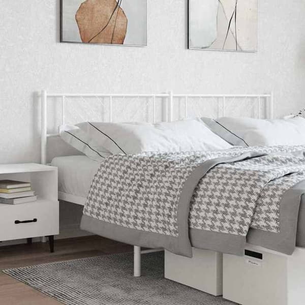 Hovedgærde - EKSKLUSIV HUS - Klassisk - 200 cm - Malet epoxy stål - Hvid Vit