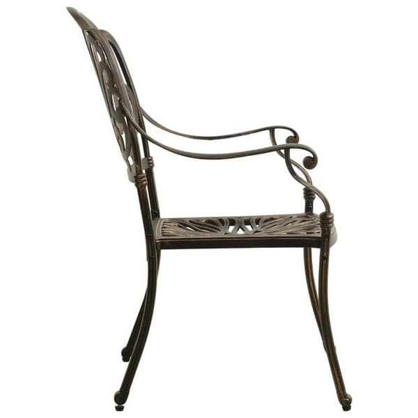 Maison Exclusive - Bistro sæt 5 stk Aluminium støbt Bronze