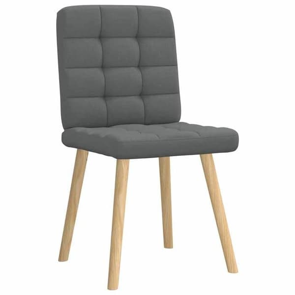 Maison Exclusive - Matstolar set om 2 mörkgrå tyg