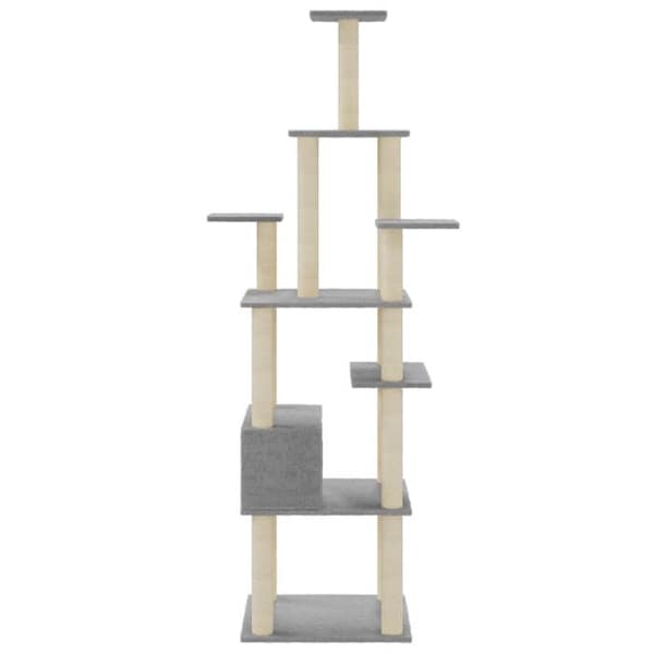 Maison Exclusive - Katte træ med sisal kløer Lys grå 183 cm ljusgrått