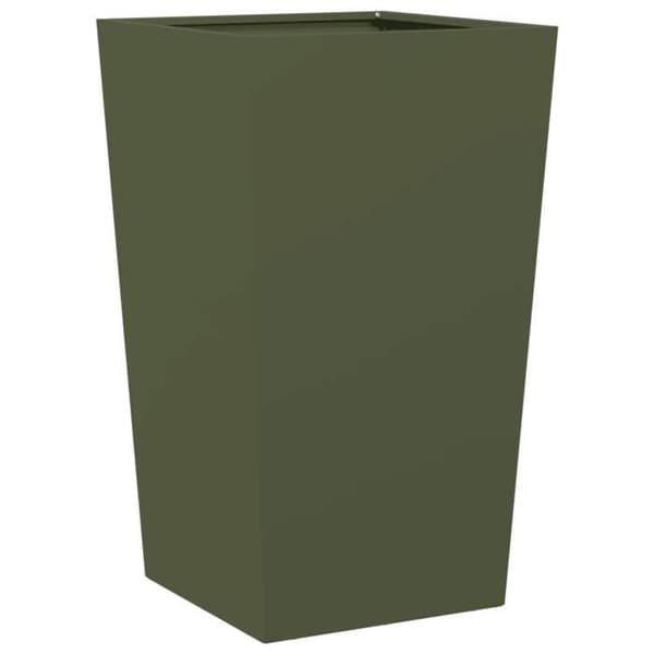 Maison Exclusive - Olivgrön kruka 45x45x75 cm stål