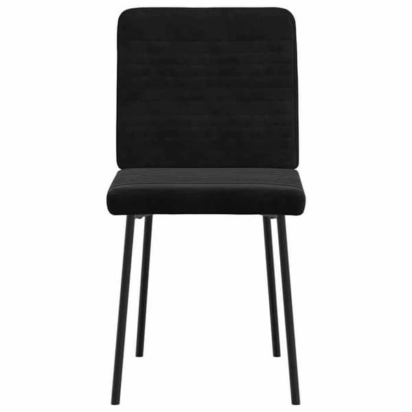 Maison Exclusive - Ruokatuolit 2 kpl Musta Sametti