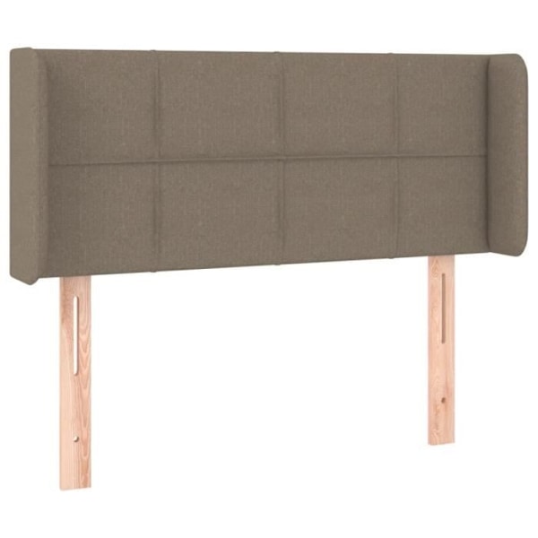 Sänggavel med öron Taupe 93x16x78/88 cm Tyg78 [cm] Mol