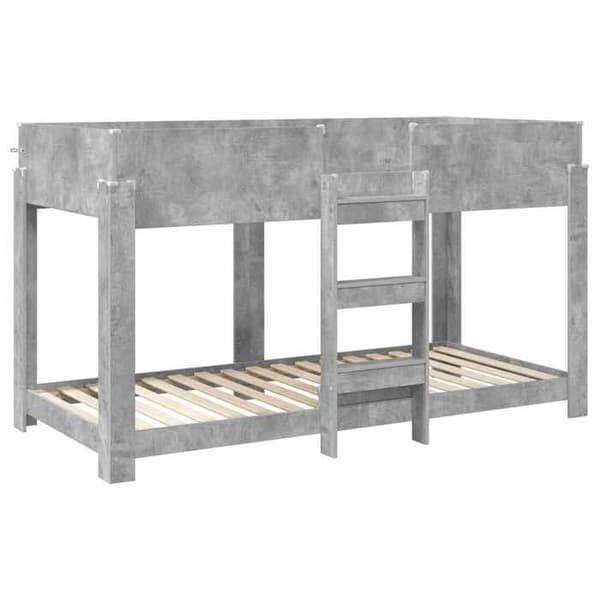 Maison Exclusive - Bunk säng för barn Grå betong 100 x 200 cm