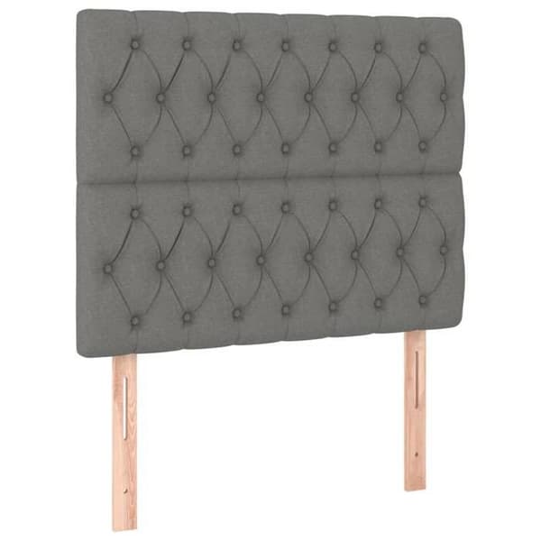 Maison Exclusive - Hovedgærde Mørkegrå 100x7x118/128 cm Stof Mörkgrå