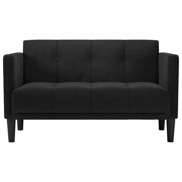 Maison Exclusive - Sort 2-personers sofa 111 cm velour