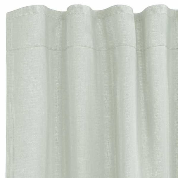 Verho - MAISON EXCLUSIVE - 2 kpl - Renkaat - Vaaleanharmaa - 100% polyesteri ljusgrått