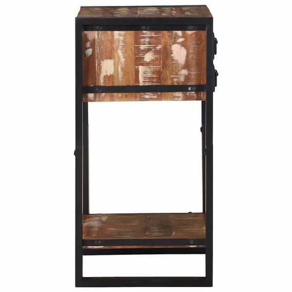 Maison Exclusive - Multifarvet Sidebord 40 x 40 x 80 cm Solid Genbrugstræ Flerfärgad