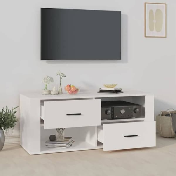 Maison Exclusive - TV-möbel Vit 100x35x40 cm Ingenjörsträ Vit