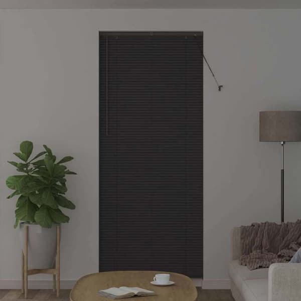 Venezia butik - EKSKLUSIV HUS - 220 x 95 cm - Mørkegrå - Lamel 25 mm - Aluminium Mörkgrå