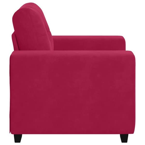 Maison Exclusive - Bordeaux punainen sohva/tuoli 100x78x80 cm sametti