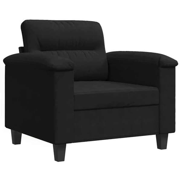 Maison Exclusive - Sort sofa stol 60 cm mikrofiber stof