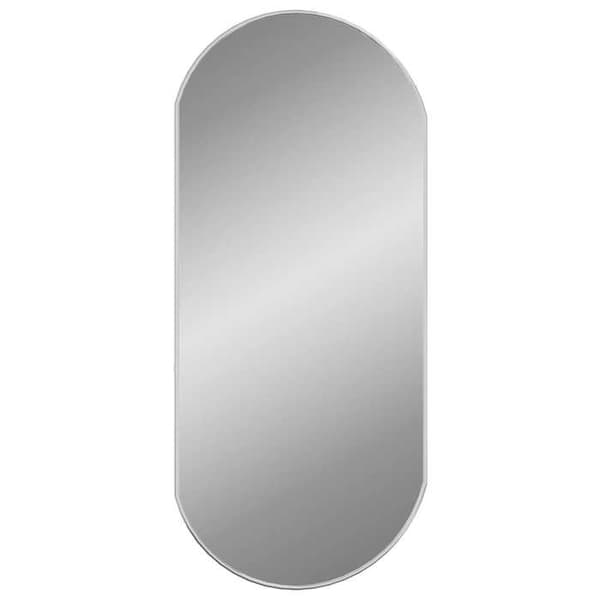 Maison Exclusive - Spegel väggmonterad Silver 90x40 cm Oval