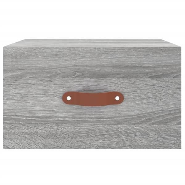 Maison Exclusive - Väggmonterad sängbord sonoma grå 35x35x20 cm Sonoma grå