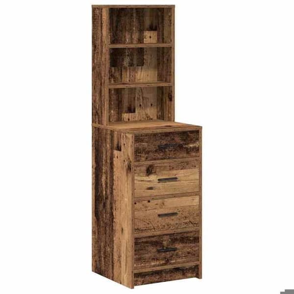 Buffé hög - EXKLUSIV HUS - Hög skåp - 40 x 41 x 135 cm - Ingenjörsträ - Brun Ej specificerat