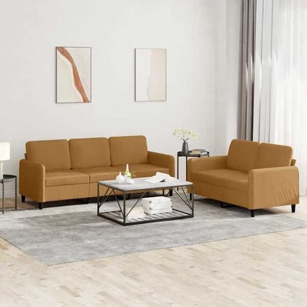 Maison Exclusive - Sæt af 2 sofaer i brun velour