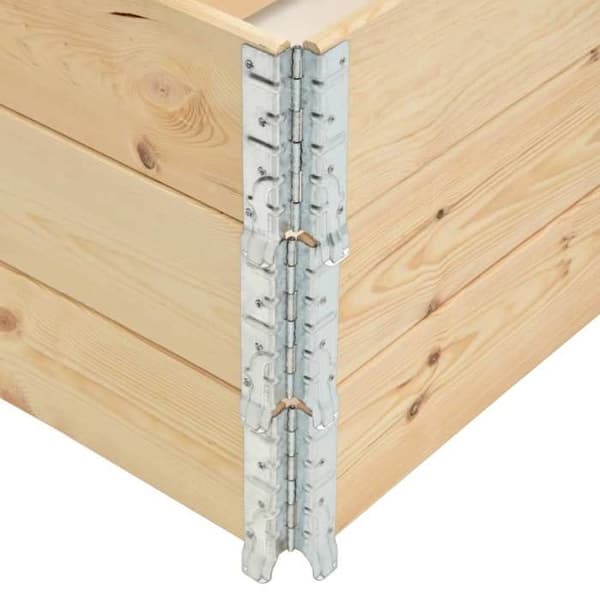 Maison Exclusive - Hævede plantekasser 3 stk 100x100 cm Solid fyrretræ