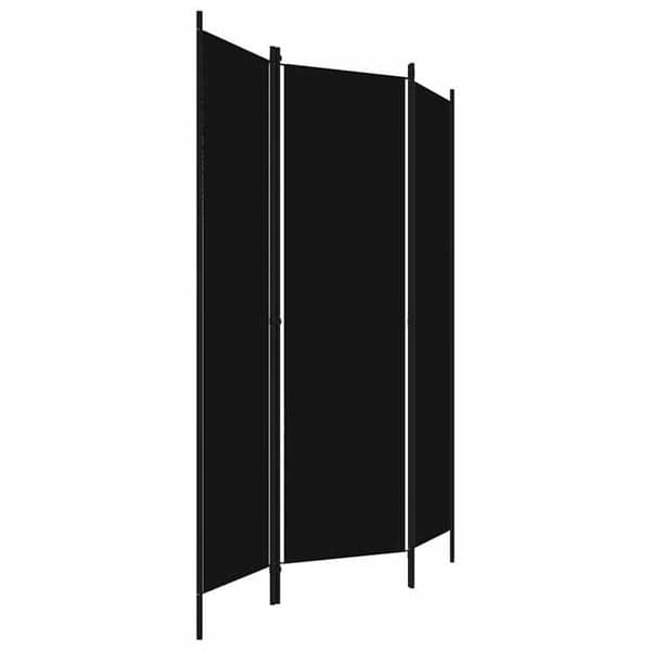 Maison Exclusive - Skillevæg 3 paneler Sort 150x180 cm