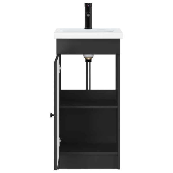 Maison Exclusive - Badeværelsesmøbel med sort vask 42 x 40 x 84,5 cm