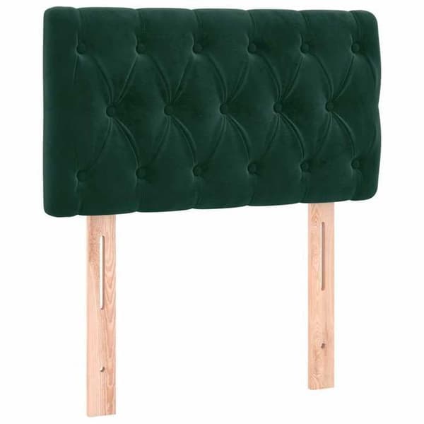 Maison Exclusive - Mörkgrön sänggavel 80x7x78/88 cm Sammet